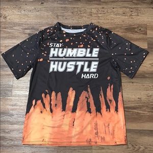 Black and brown T-shirt